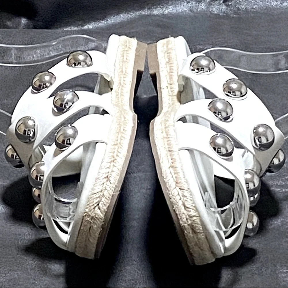 MARC FISHER PRISCA WHITE ESPADRILLES